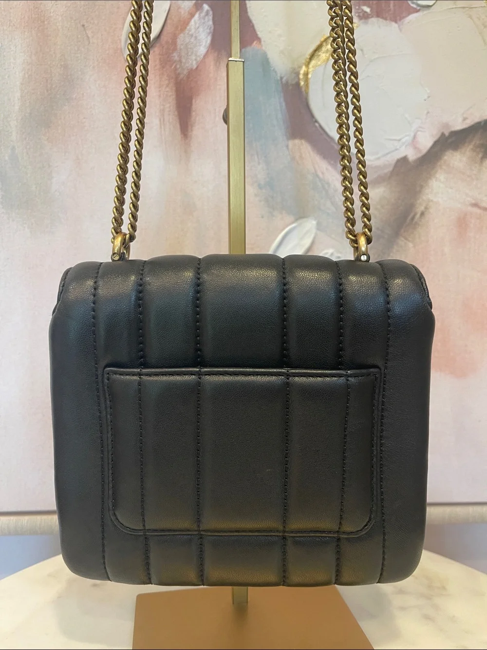 Tory Burch Black Kira Quilted Leather Crossbody